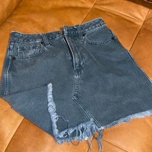 Teal washed Abercrombie and Fitch skirt